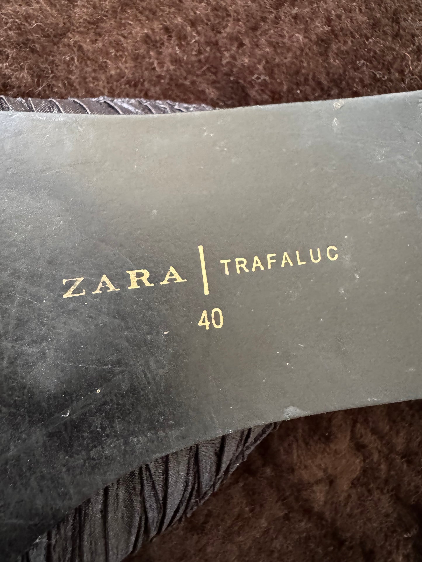 Zara Taffeta Flats in Black