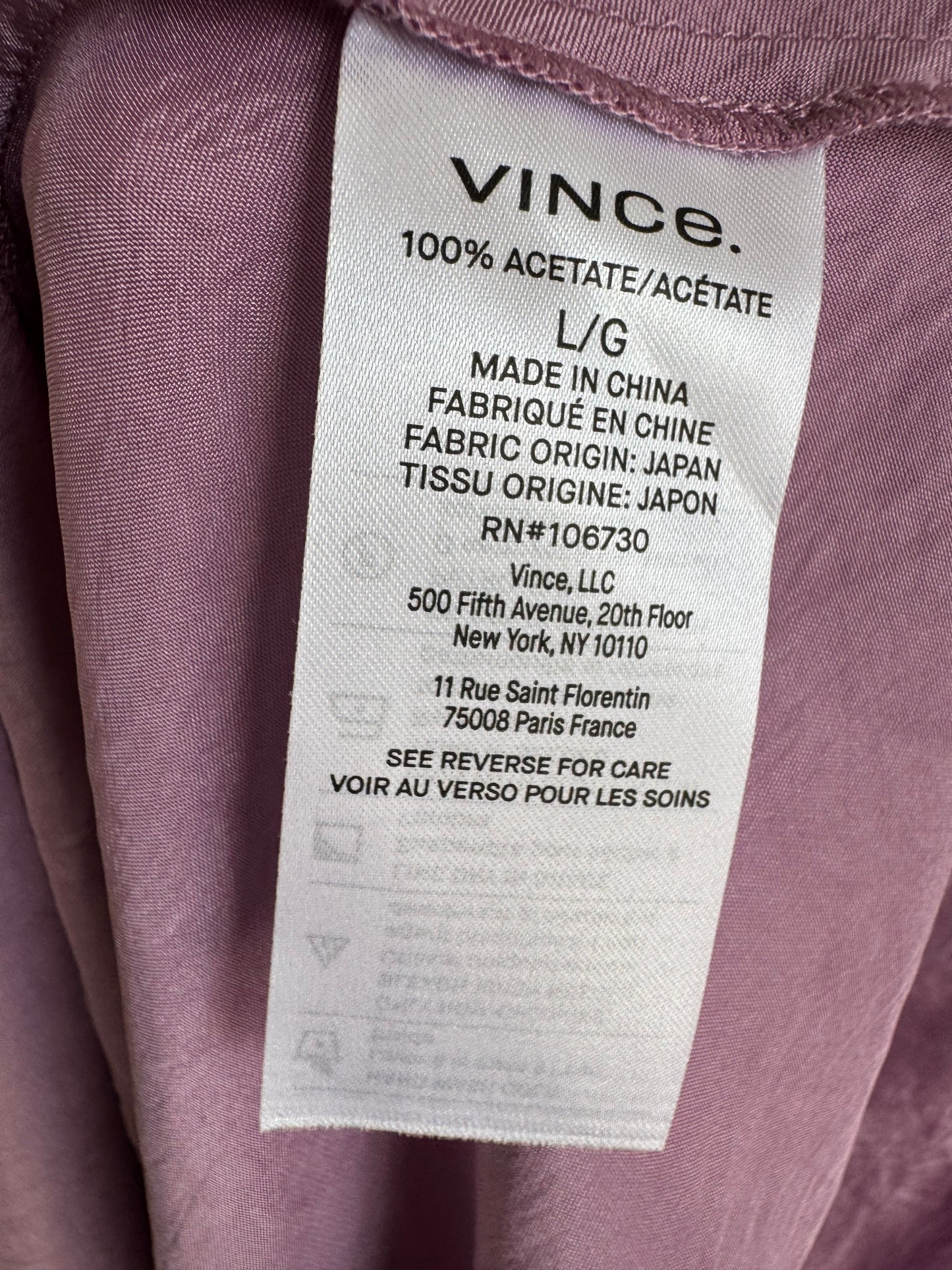 Reclaimed Vince Crinkle Satin Tank Dress in Purple