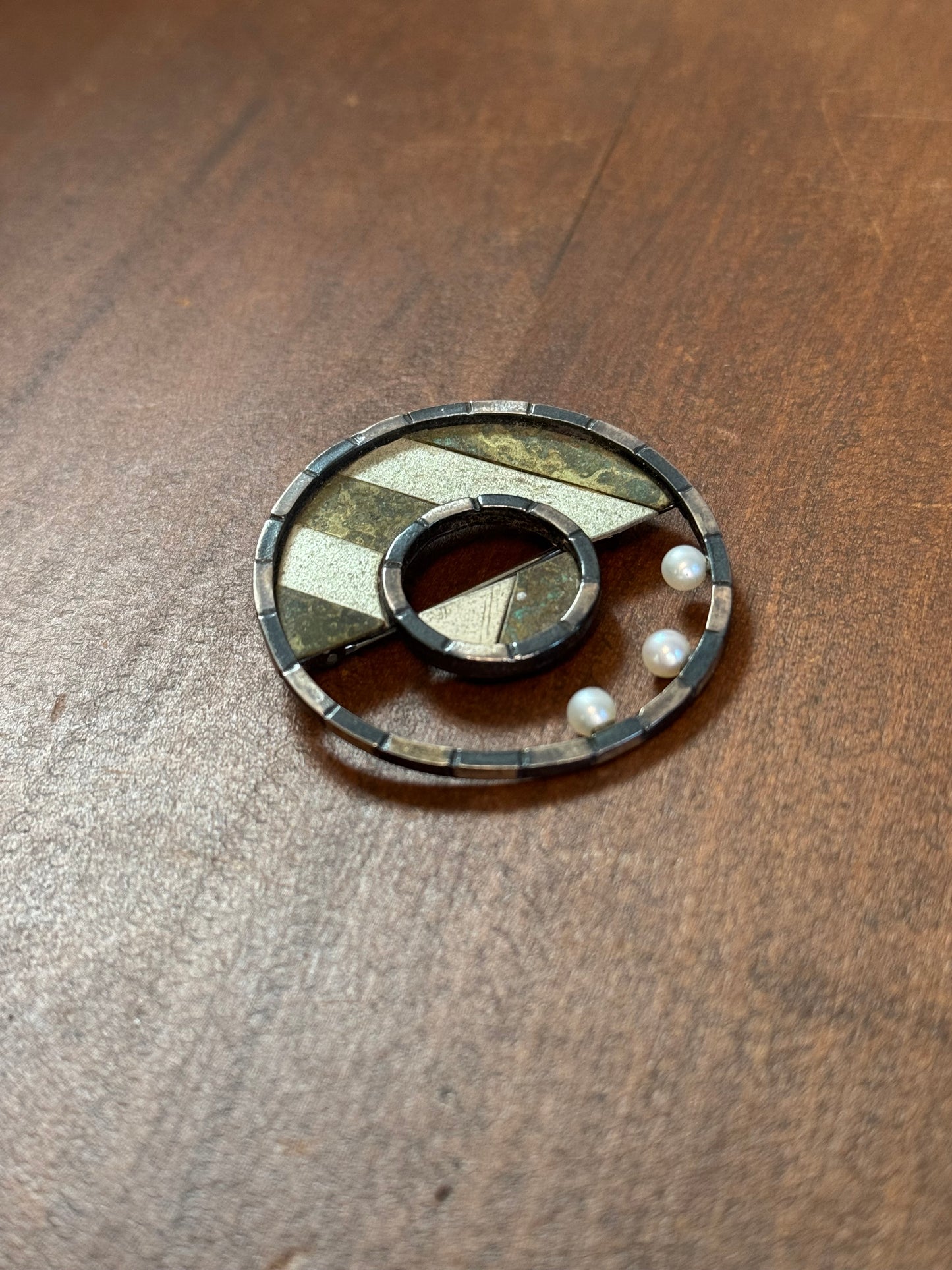 Vintage Mixed Metals Broach