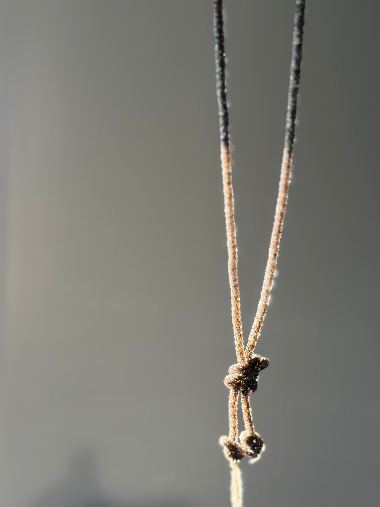 Vintage Beaded Rope Necklace