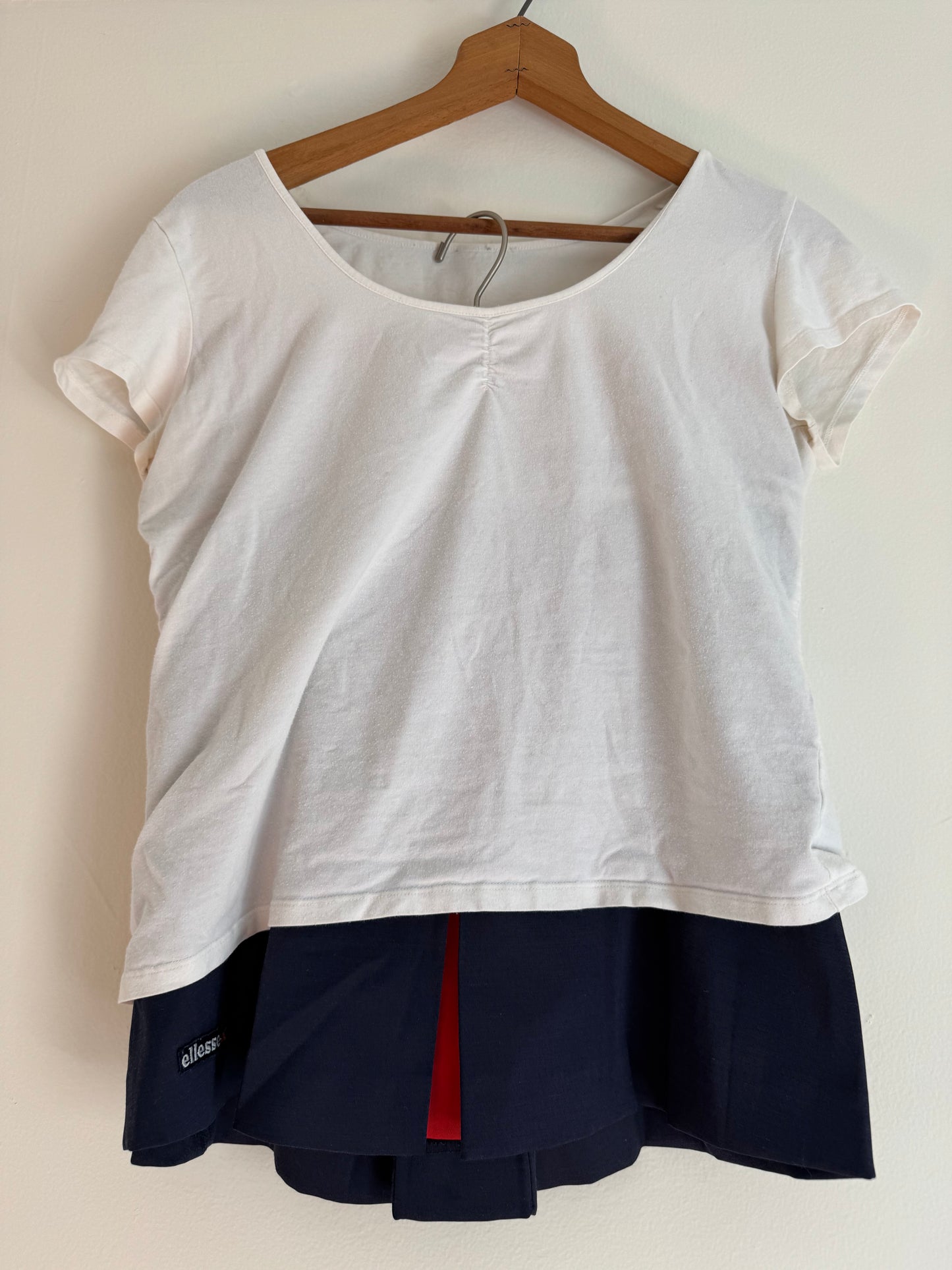 Shrunken Cap Sleeve Baby Tee in White