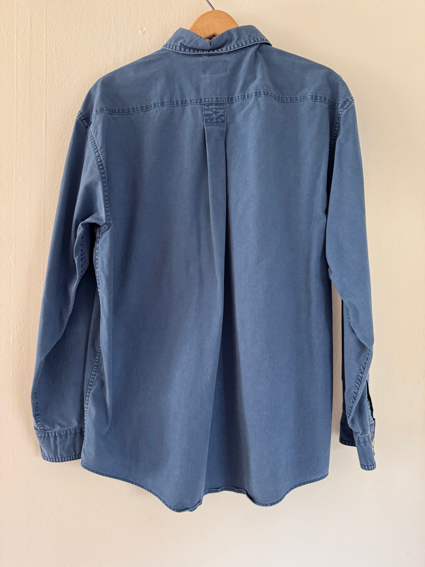 LL Bean Fishing Shirt in Blue