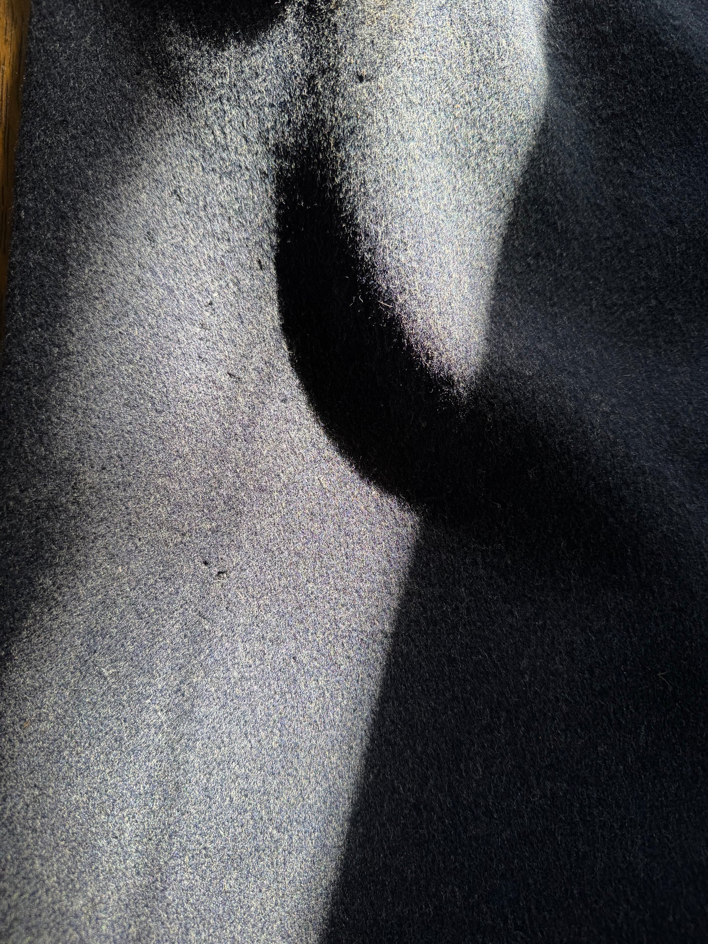 Perry Ellis Wool/Mohair Long Dress Coat in Navy