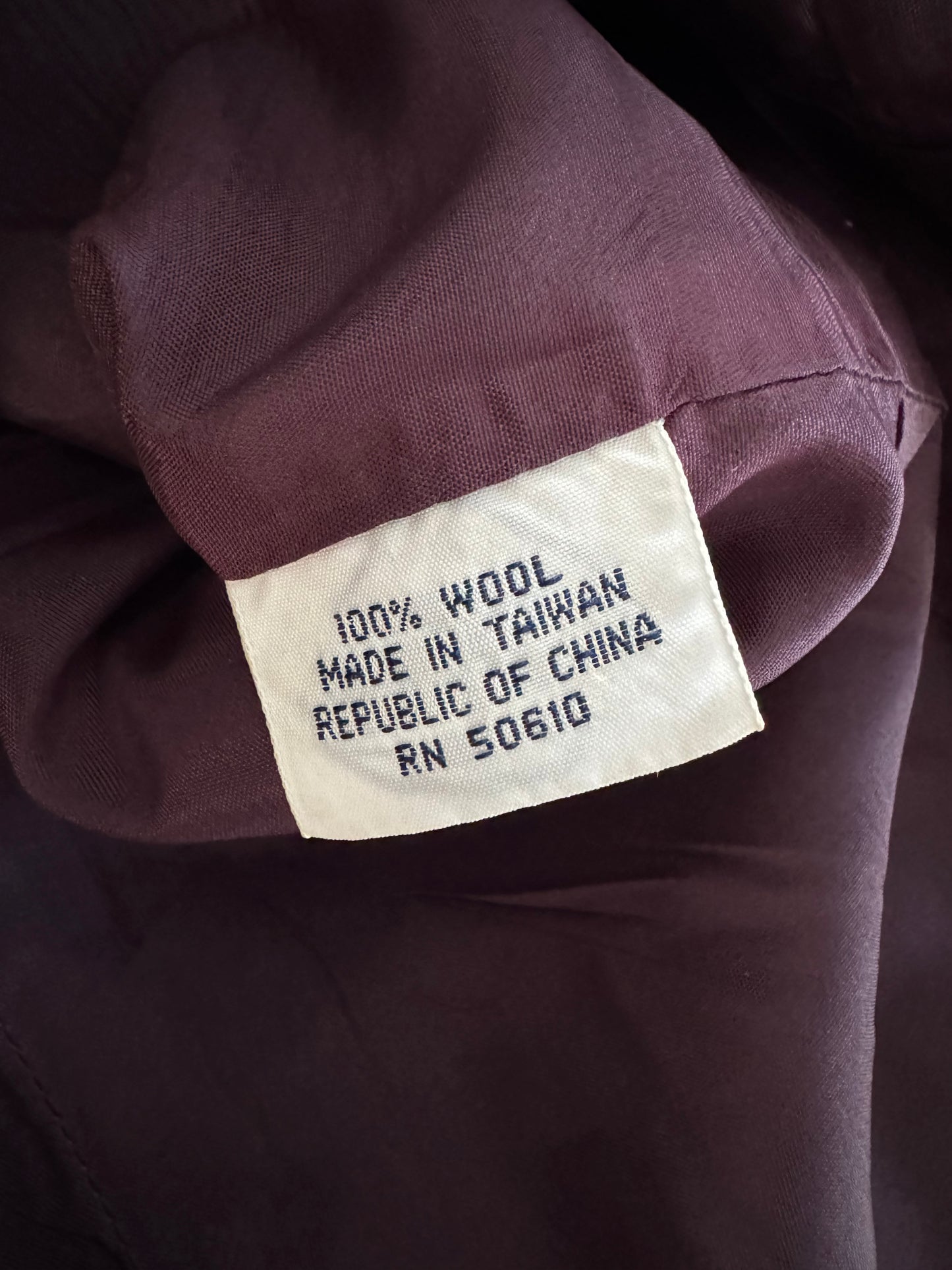 Vintage Ann Taylor Wool Peplum Jacket in Navy