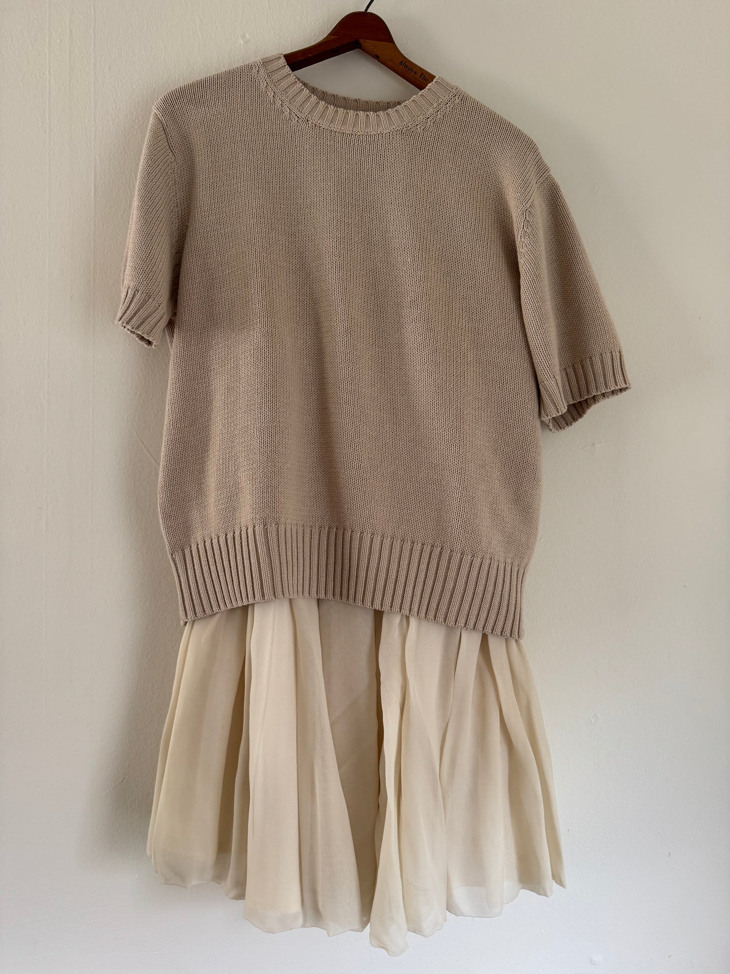 Arbe Vintage Airy Skirt in Ecru