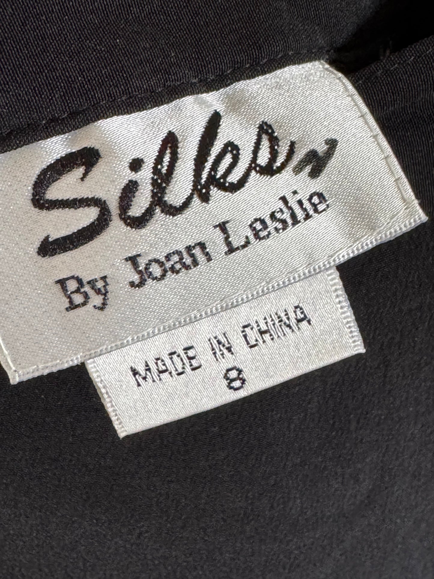 Vintage Silk Mini Skirt in Black