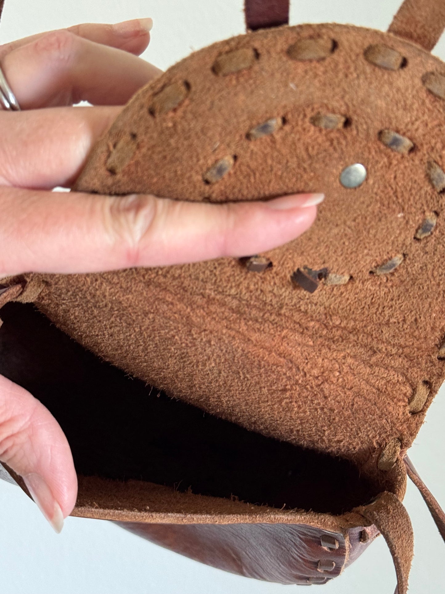 Vintage Handmade Leather Bag