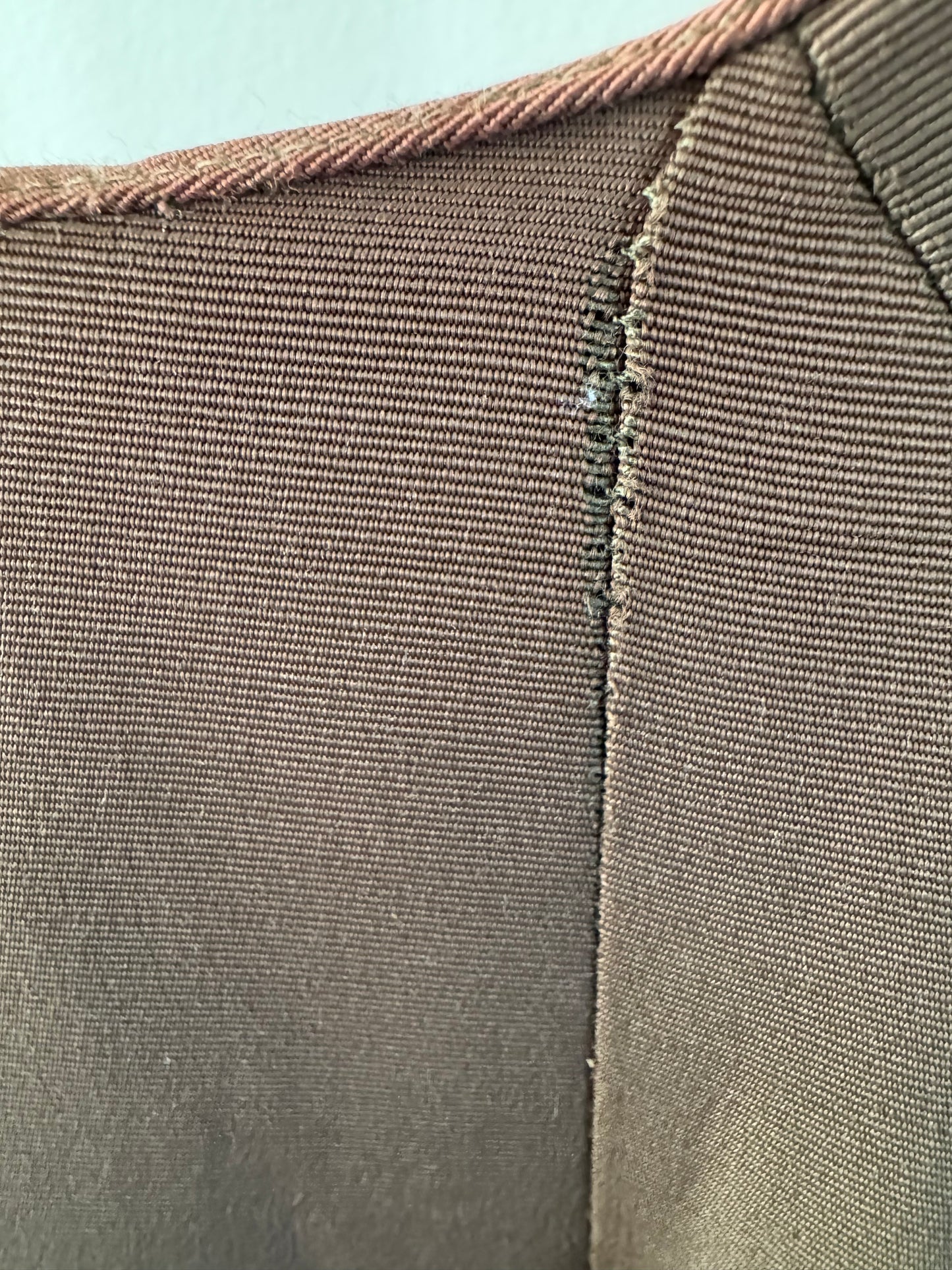 Vintage Studio I Brass Studded Dress Coat in Olive Brown
