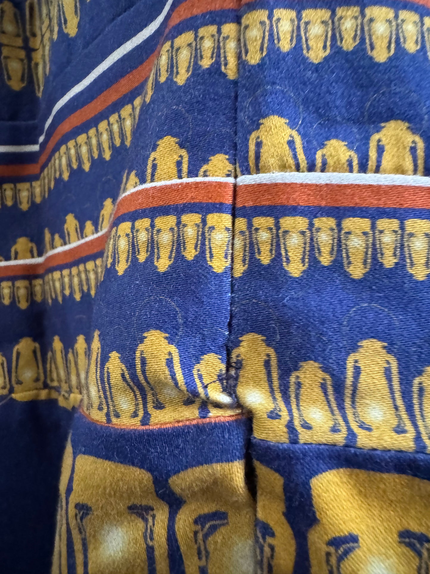 Reclaimed Charlotte Taylor Lantern Dress in Navy/Tan