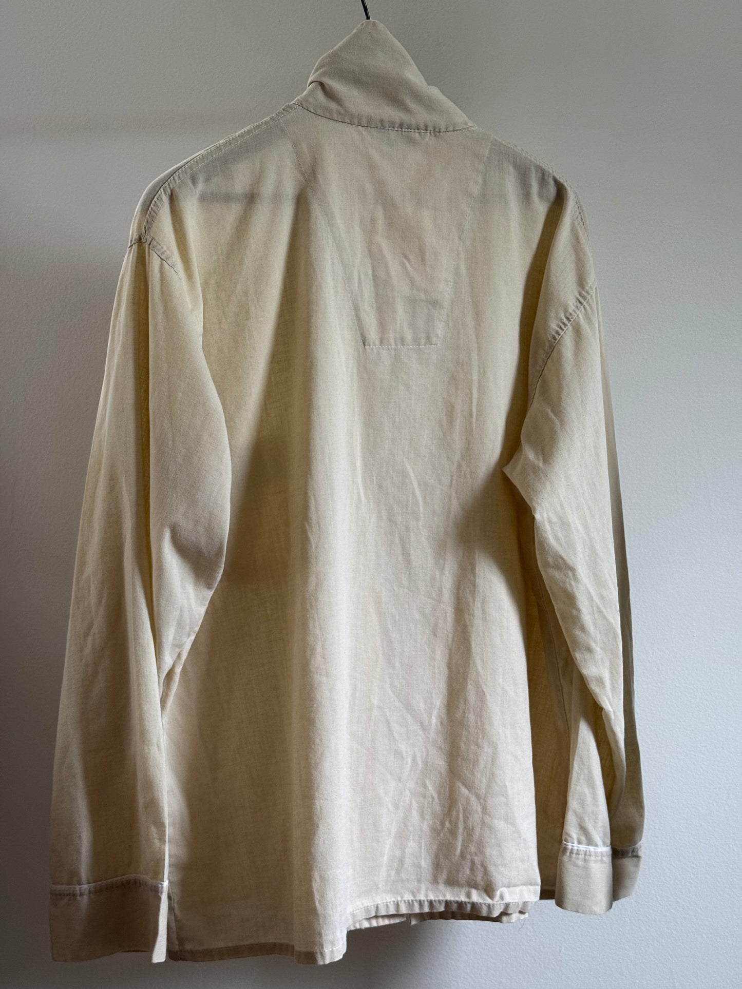 Vintage Pajama Shirt in Almond