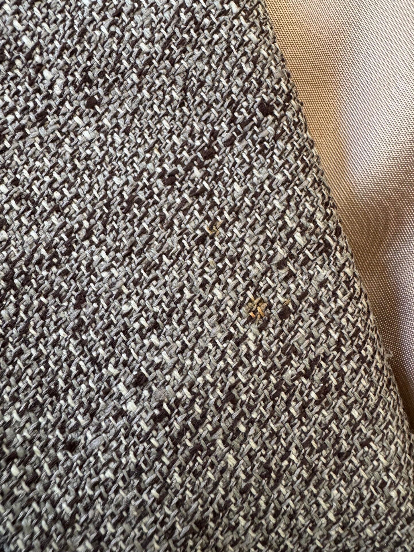 Vintage Christian Dior Silk Sport Coat in Walnut Tweed