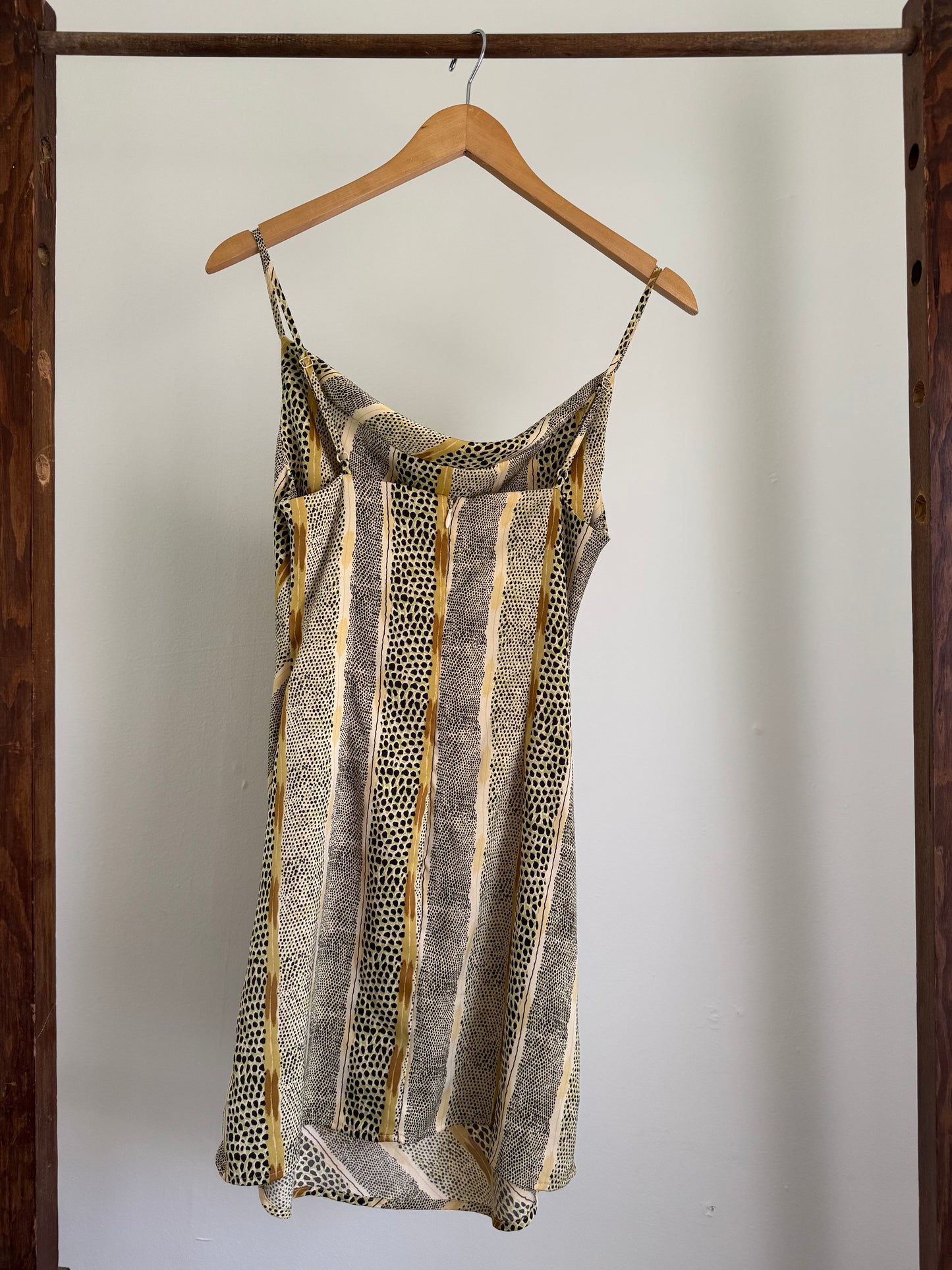 Reclaimed Snake Print Mini Dress