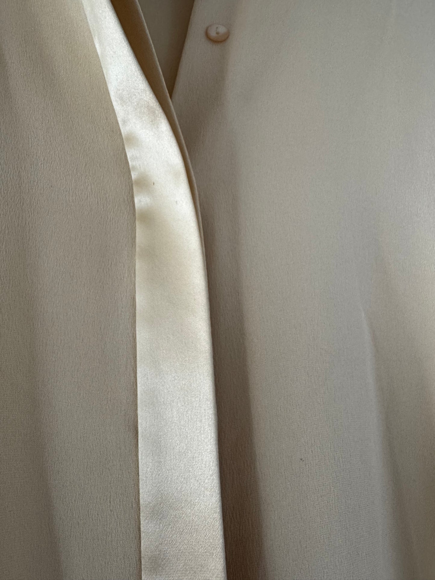 Talbots Pure Silk Button Down Shirt in Antique