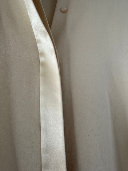 Talbots Pure Silk Button Down Shirt in Antique