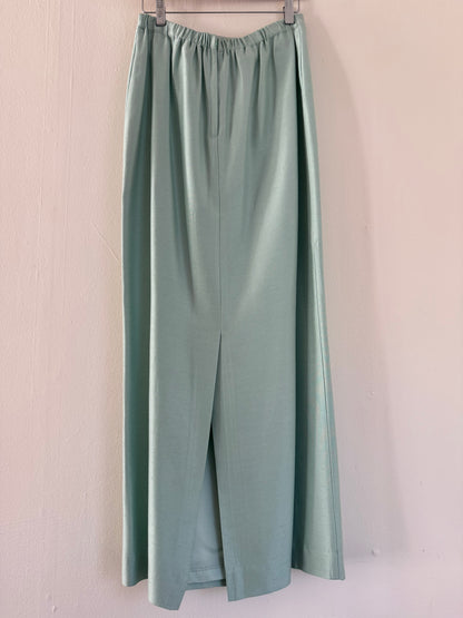 Vintage Long Column Skirt in Robin's Egg