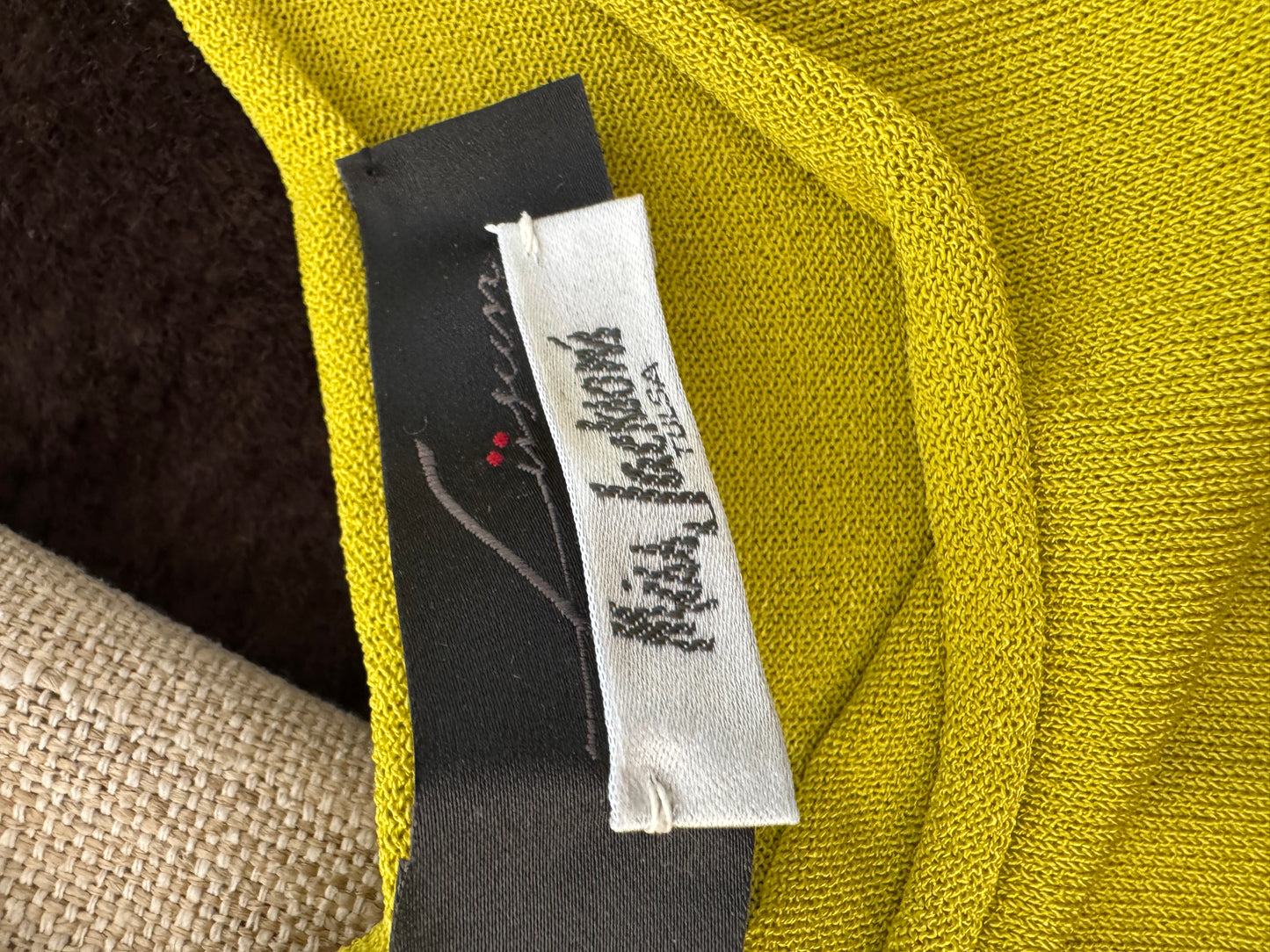 Vintage Miss Jackson's Knit Tank in Chartreuse