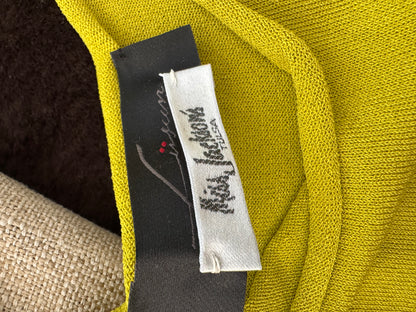 Vintage Miss Jackson's Knit Tank in Chartreuse