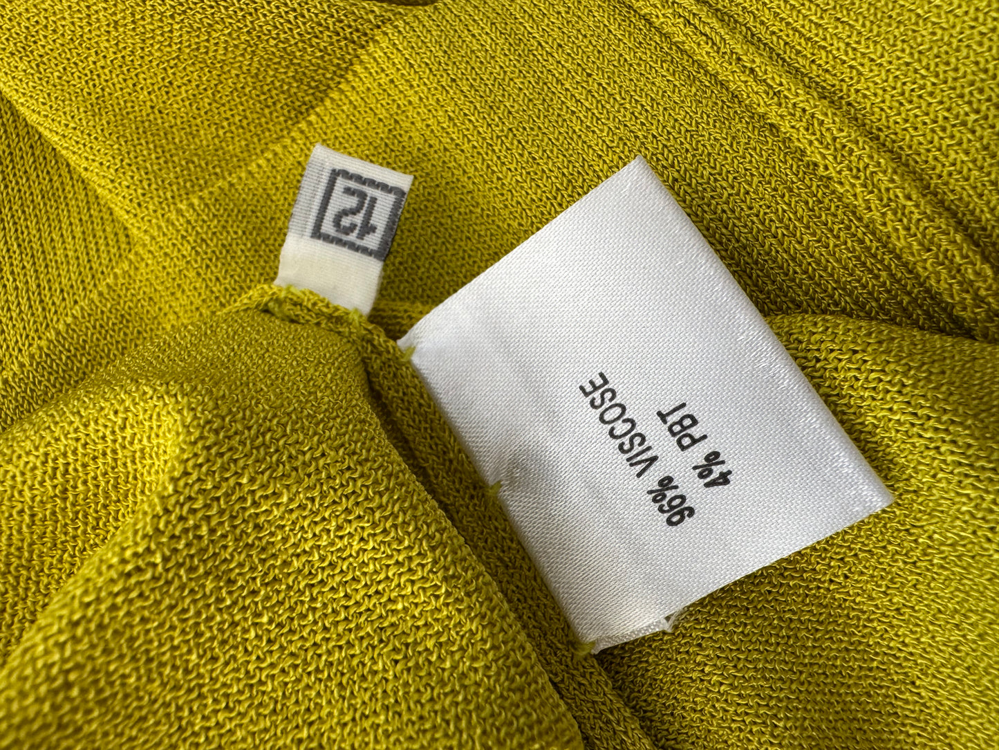 Vintage Miss Jackson's Knit Tank in Chartreuse