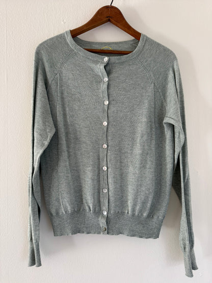Sphere One Cotton/Cashmere Cardigan in Juniper