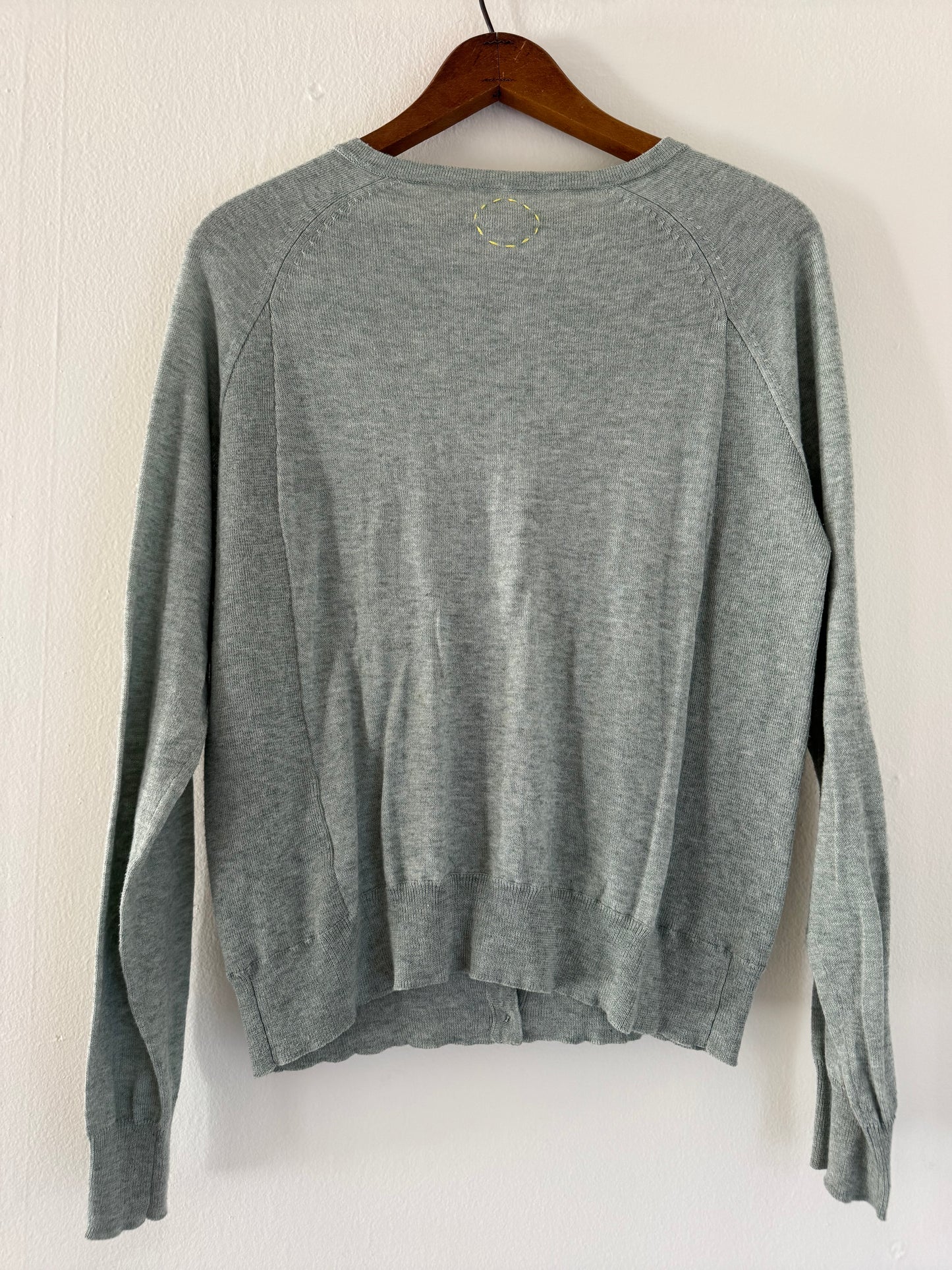 Sphere One Cotton/Cashmere Cardigan in Juniper