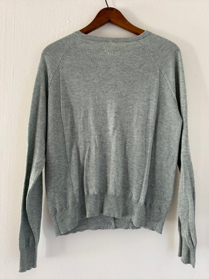 Sphere One Cotton/Cashmere Cardigan in Juniper