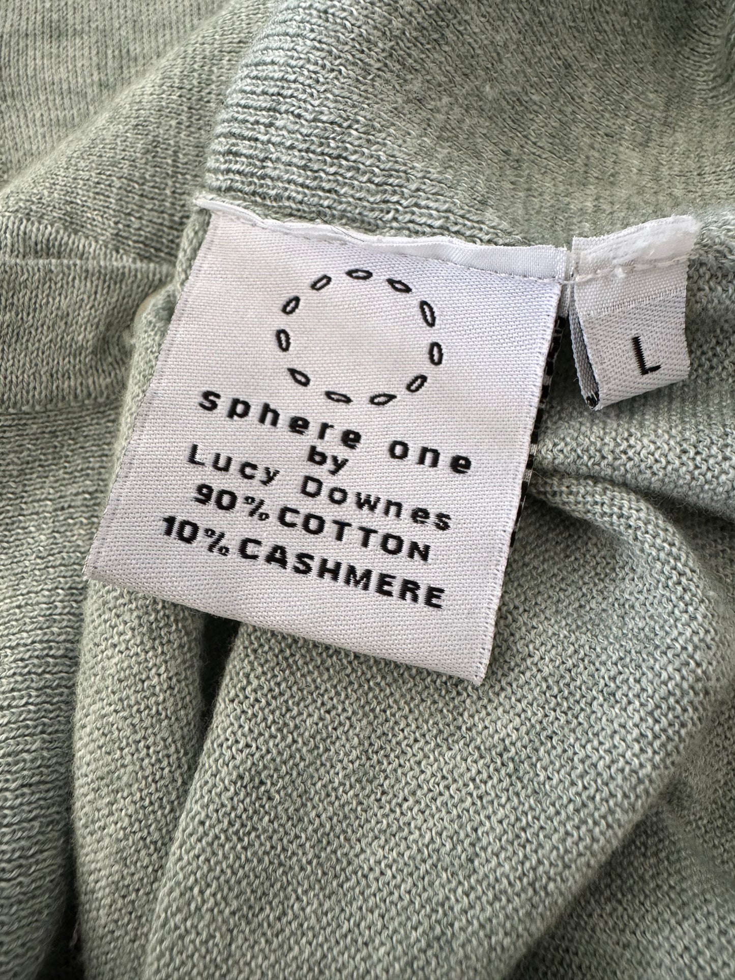 Sphere One Cotton/Cashmere Cardigan in Juniper