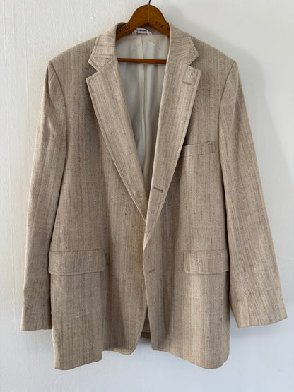 Vintage Harold's Silk Sport Coat in Straw