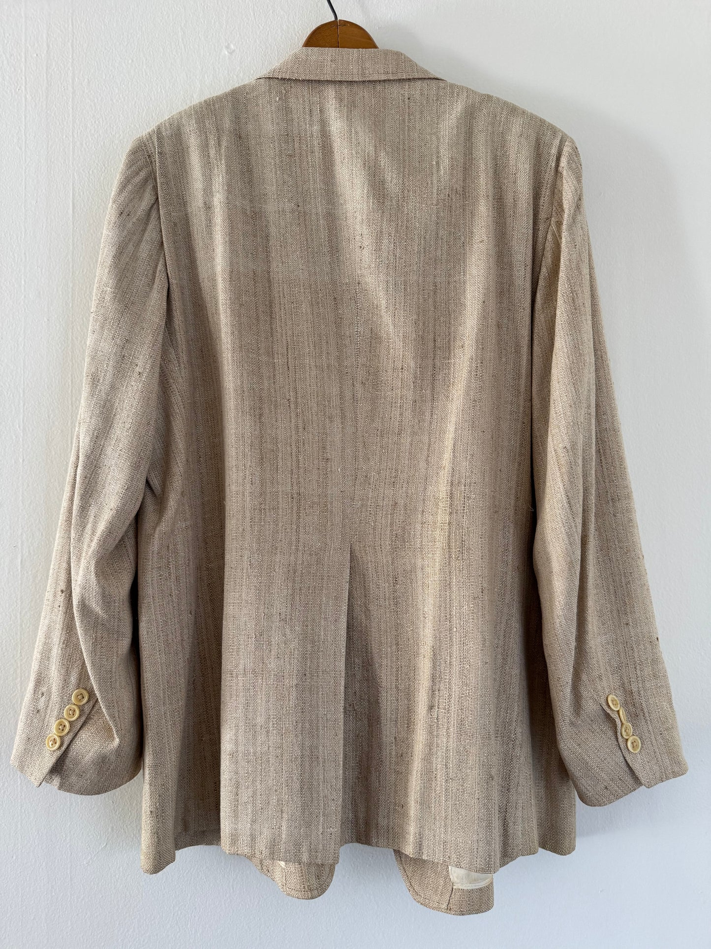 Vintage Harold's Silk Sport Coat in Straw