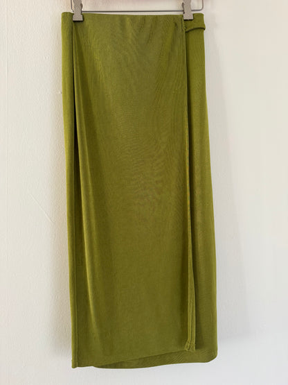 Bettina Star Slinky Skirt in Avocado