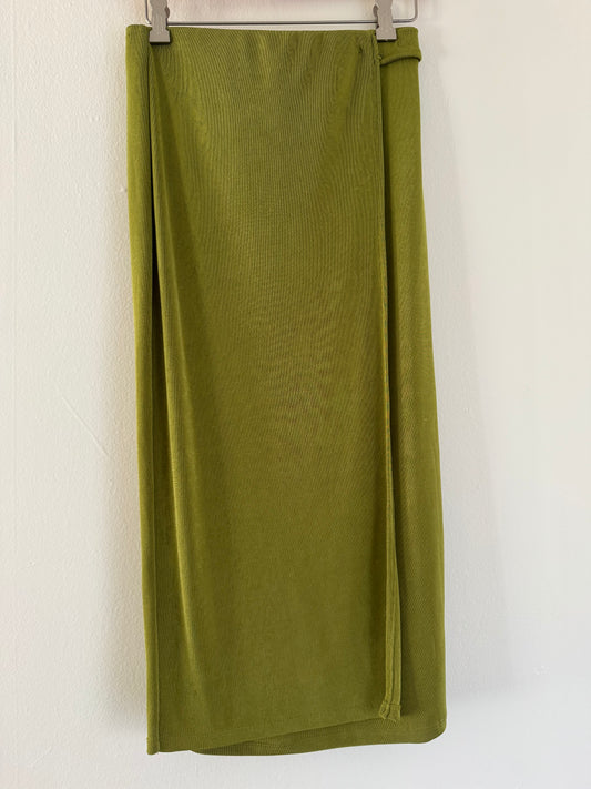 Bettina Star Slinky Skirt in Avocado