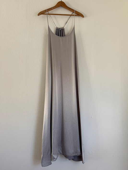 PJ Harlow Liquid Silver Spaghetti Strap Dress