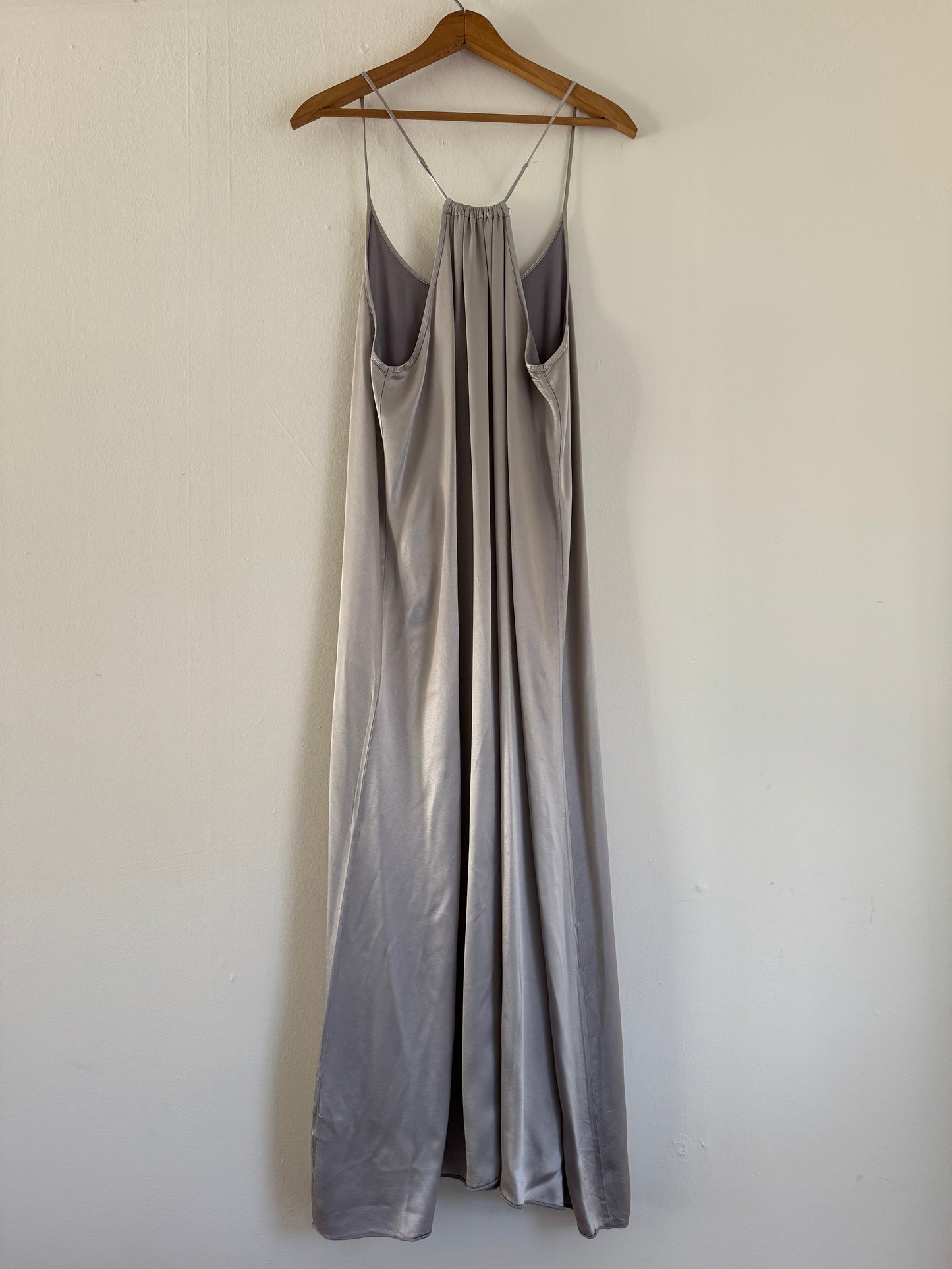 PJ Harlow Liquid Silver Spaghetti Strap Dress