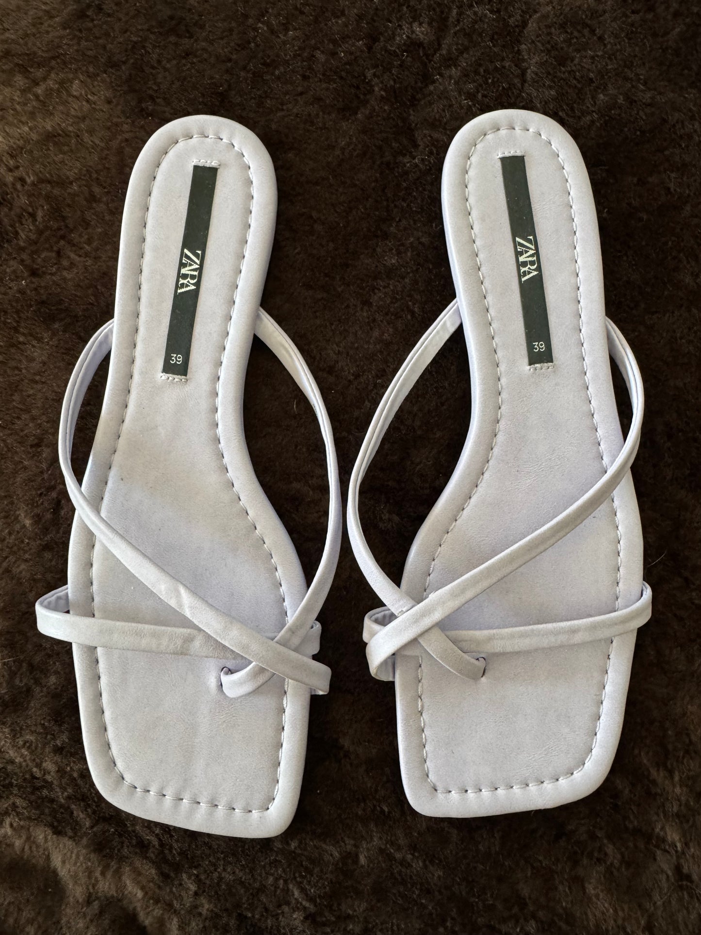 Zara Strappy Sandals in Lavender