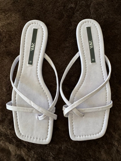 Zara Strappy Sandals in Lavender
