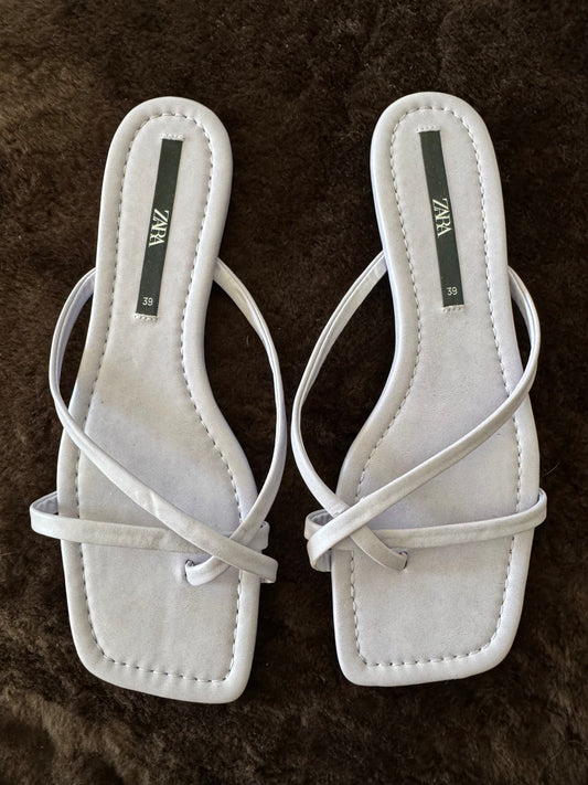 Zara Strappy Sandals in Lavender