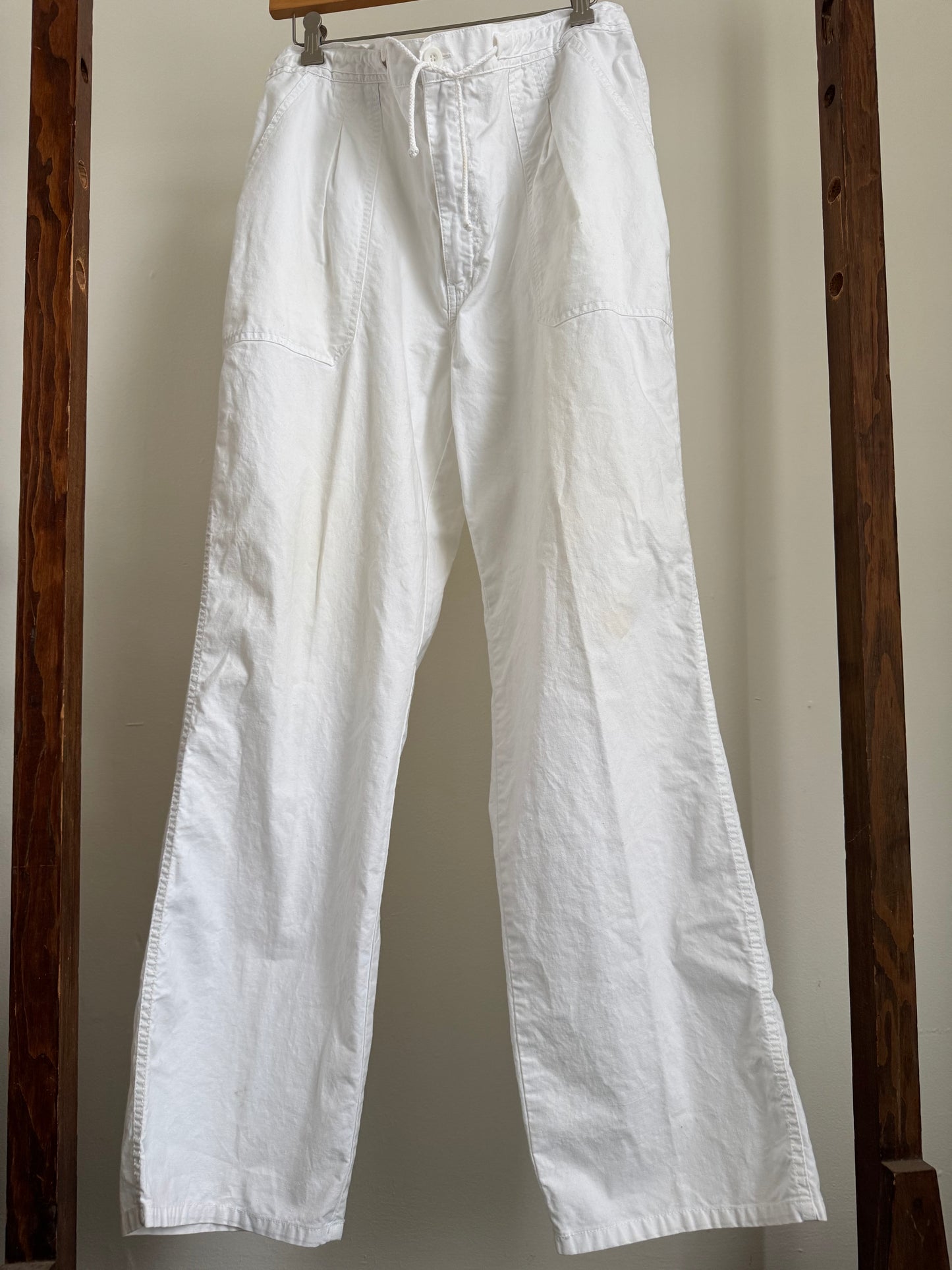 Reclaimed St. John's Bay Cotton Easy Pant in White