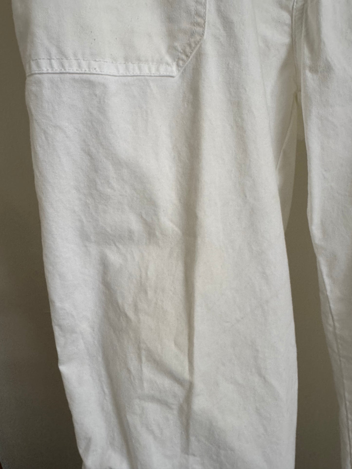 Reclaimed St. John's Bay Cotton Easy Pant in White