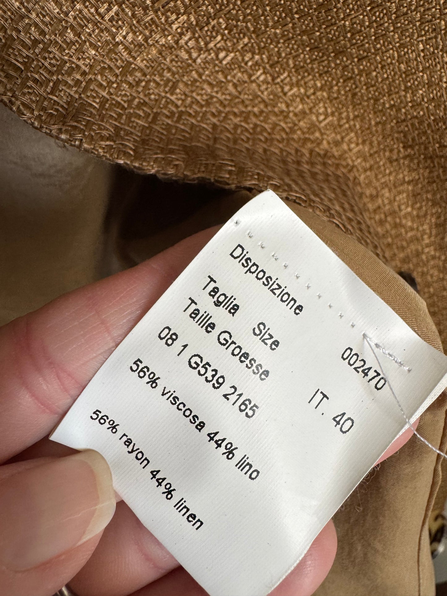 Reclaimed Piazza Sempione Straw Jacket