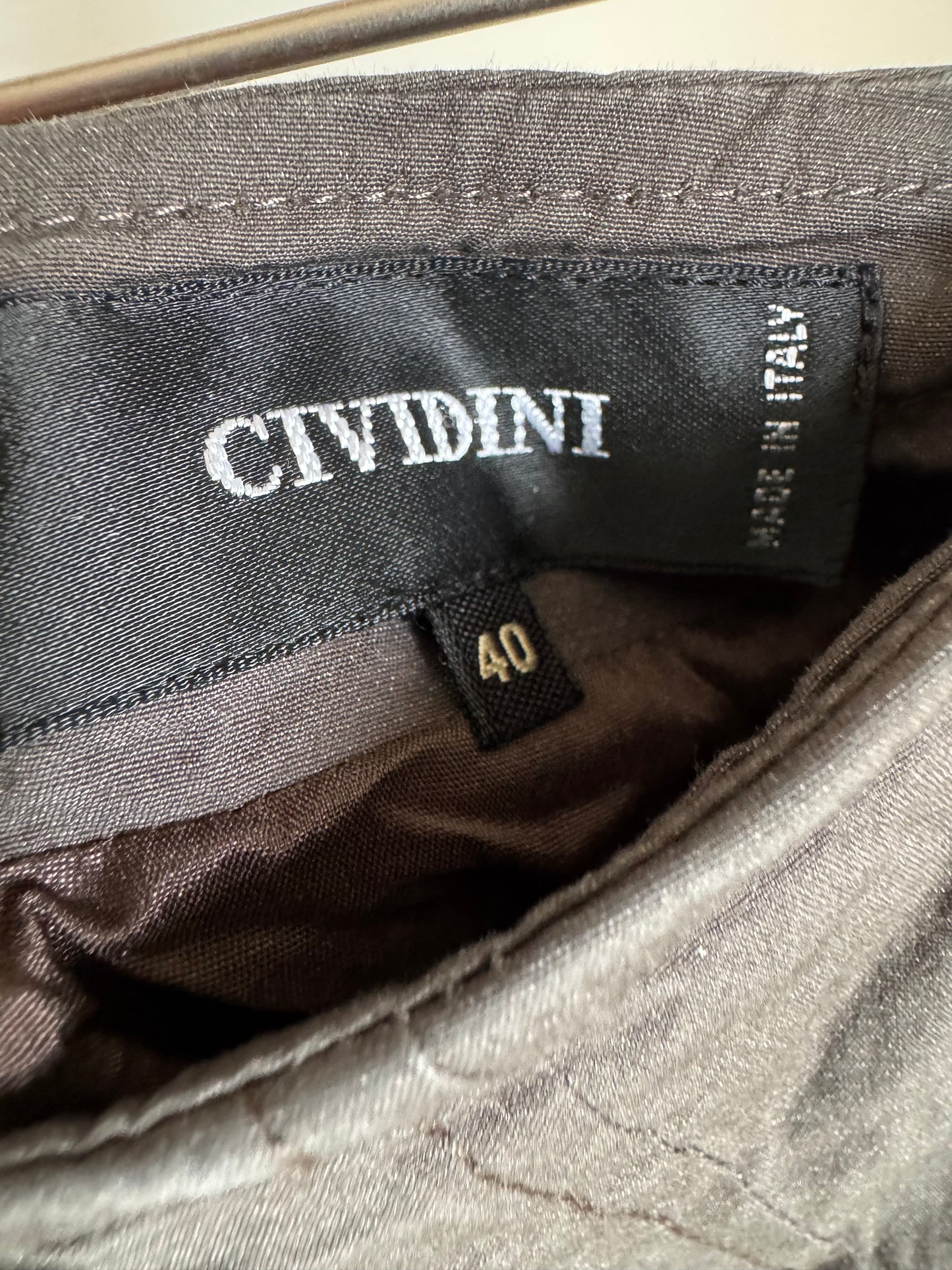 Reclaimed Cividini Skirt in Dark Olive