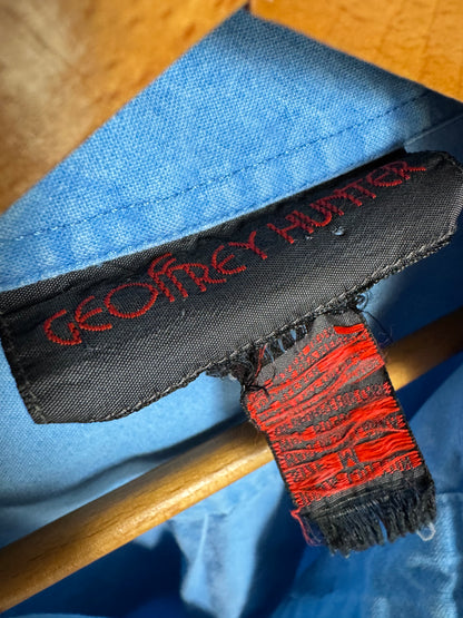 Vintage Geoffrey Hunter Cotton Fishing Shirt in Blue