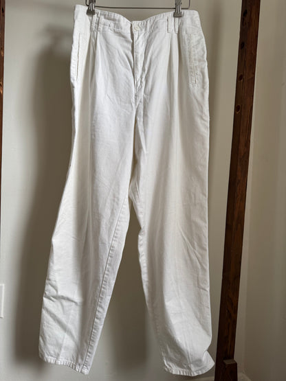 Vintage Dockers Cotton Easy Tapered Pants in White