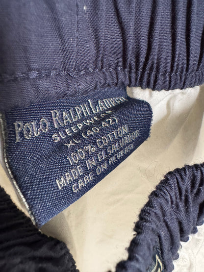 Polo Sleepwear Pant in White with Stripes