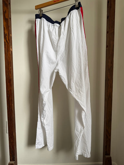Polo Sleepwear Pant in White with Stripes
