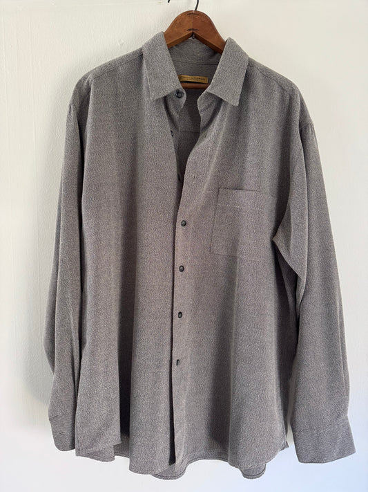 Donna Karan Signature Button Down Shirt in Slate