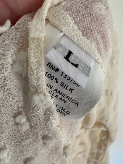 Zinke Swiss Dot Crop Tank in Ivory