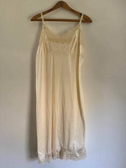 Vintage Wonder Maid Slip Dress in Cream