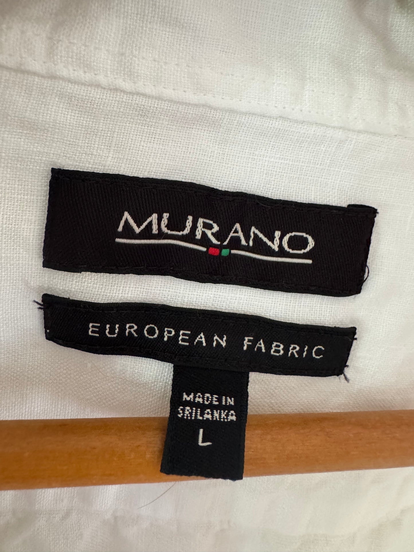 Murano Linen Button Down Shirt in White