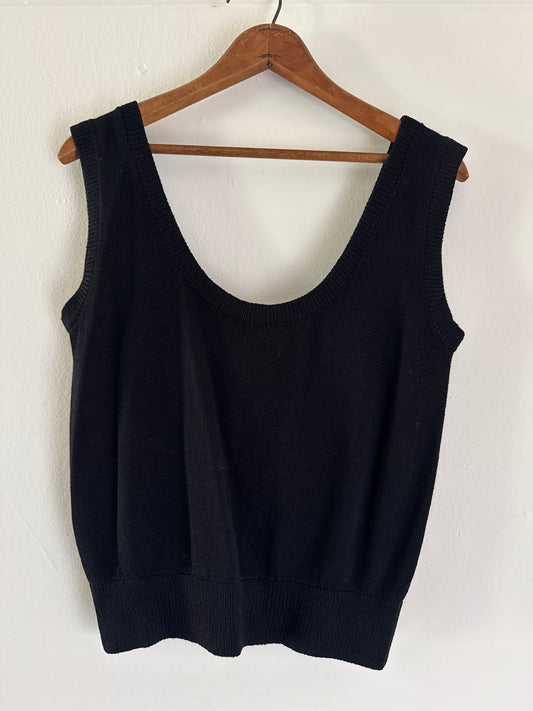 Miss Jackson's Knit Tank in Black