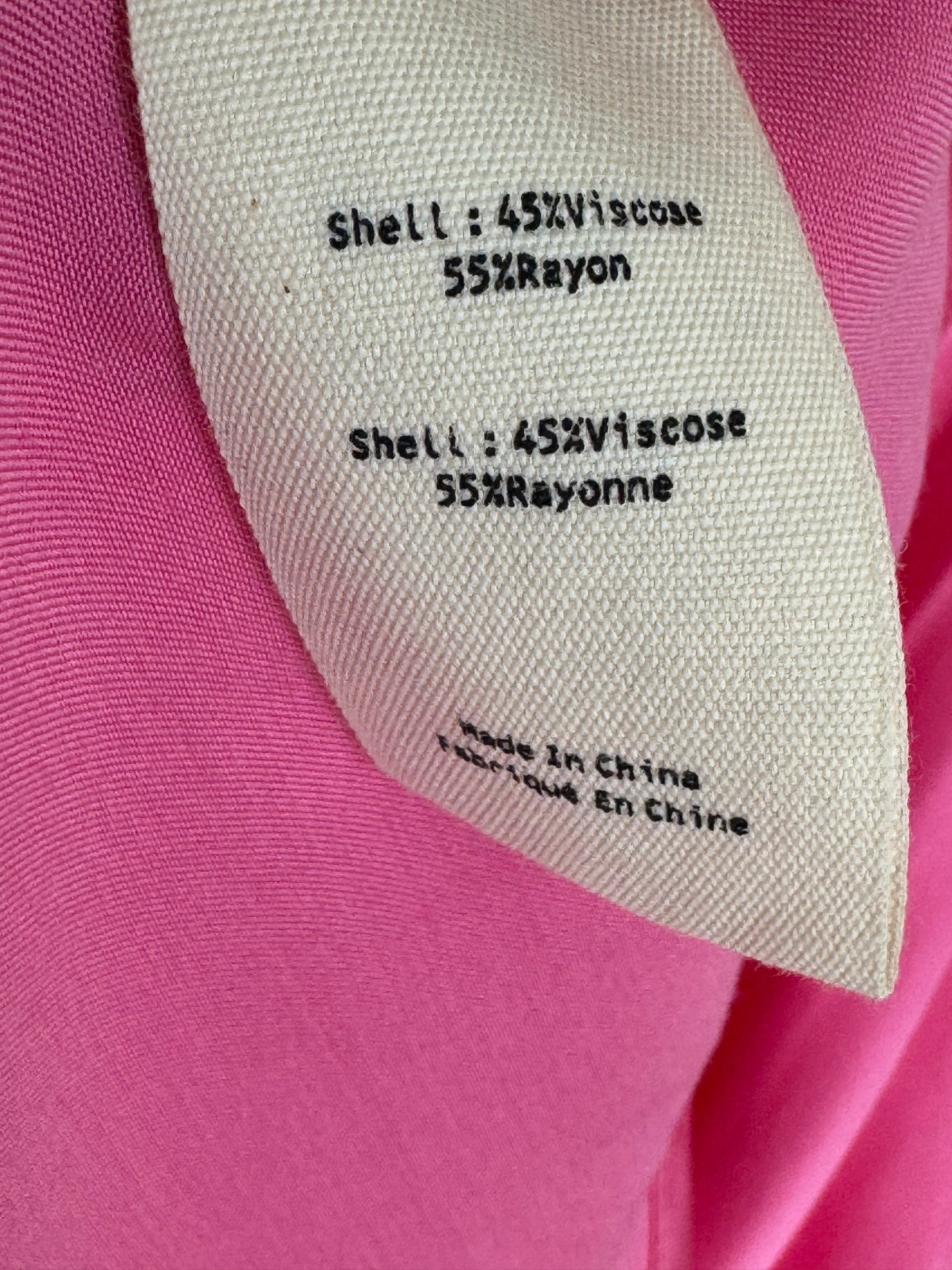 Reclaimed L'Agence Bias Cut Midi Skirt in Hot Pink