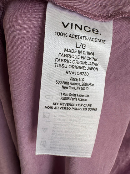 Reclaimed Vince Crinkle Satin Tank Dress in Purple